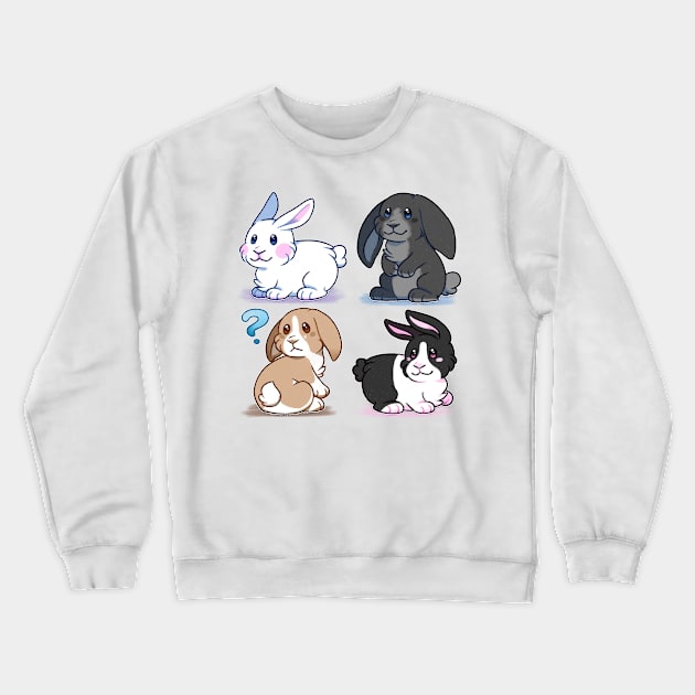 Baby Bunnies Crewneck Sweatshirt by leashonlife